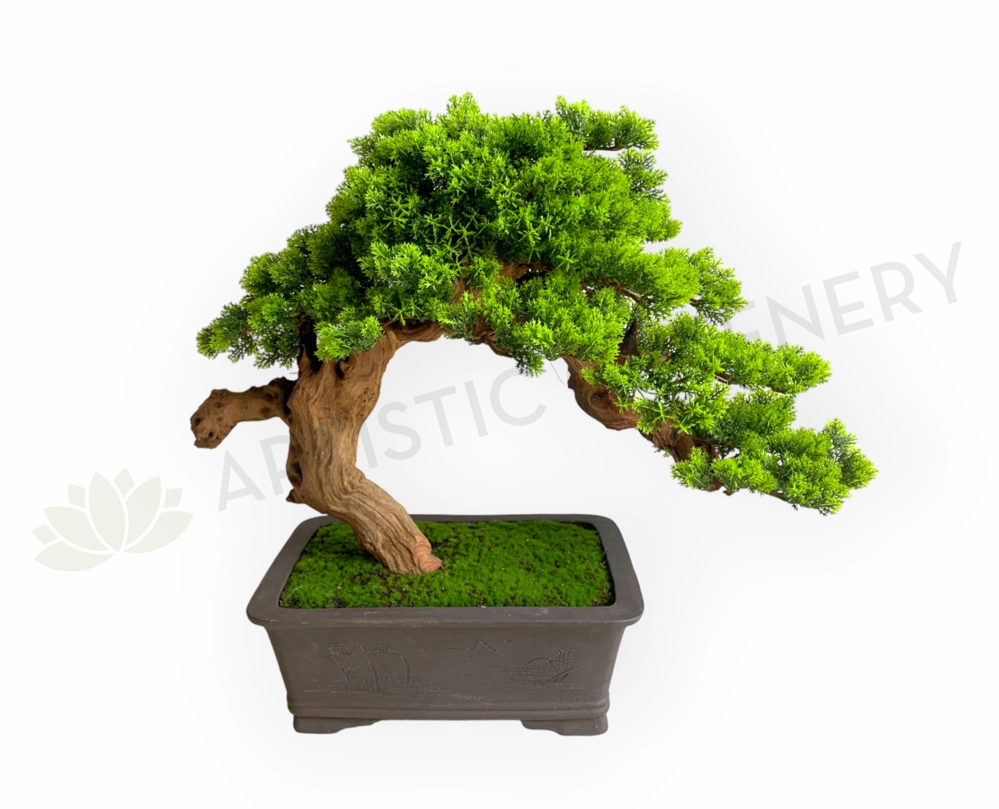 BON004 Artificial Bonsai 60cm - Green - High Quality indoor plant stand  