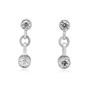 Boodles Diamond Drop Earrings - 18ct White Gold