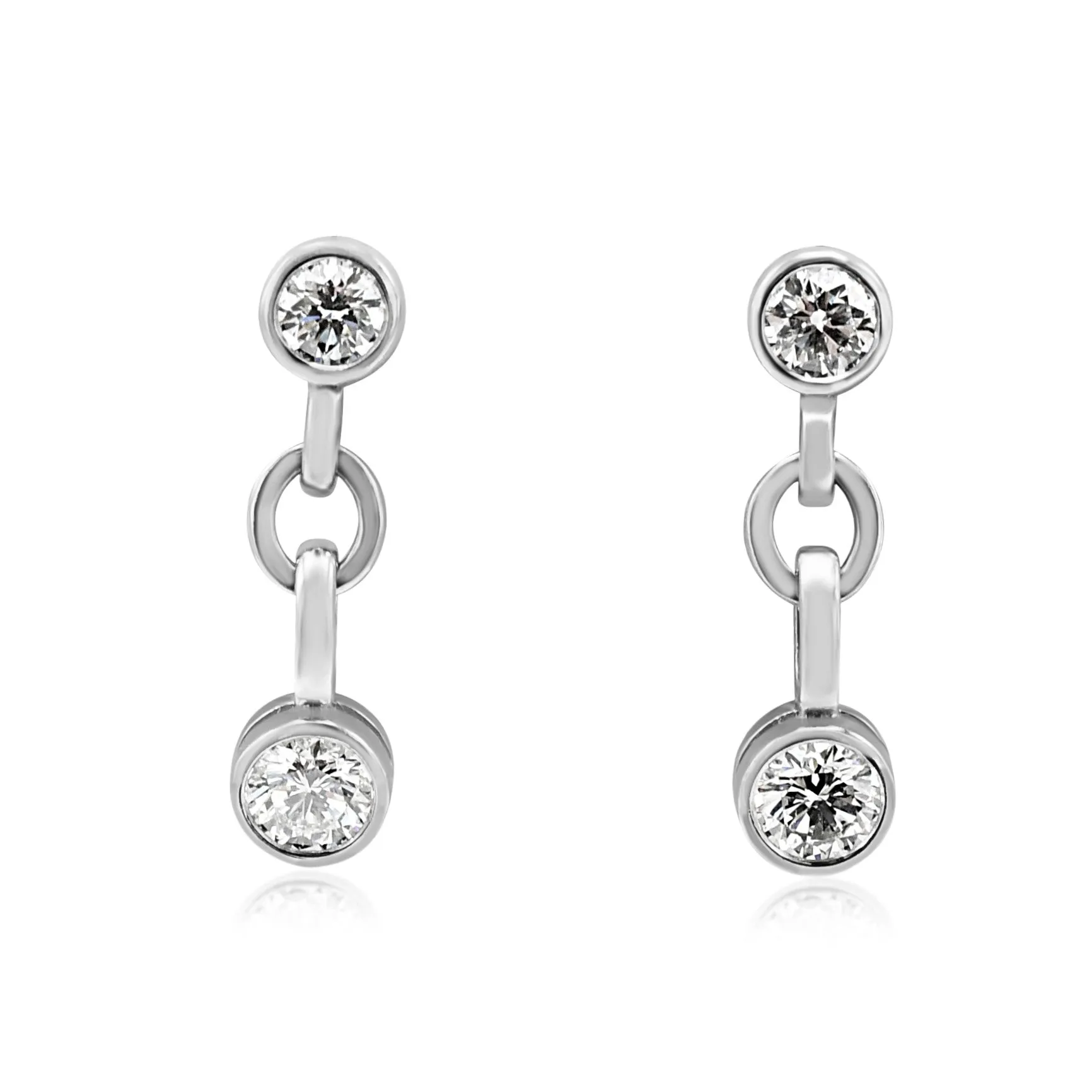 Boodles Diamond Drop Earrings - 18ct White Gold