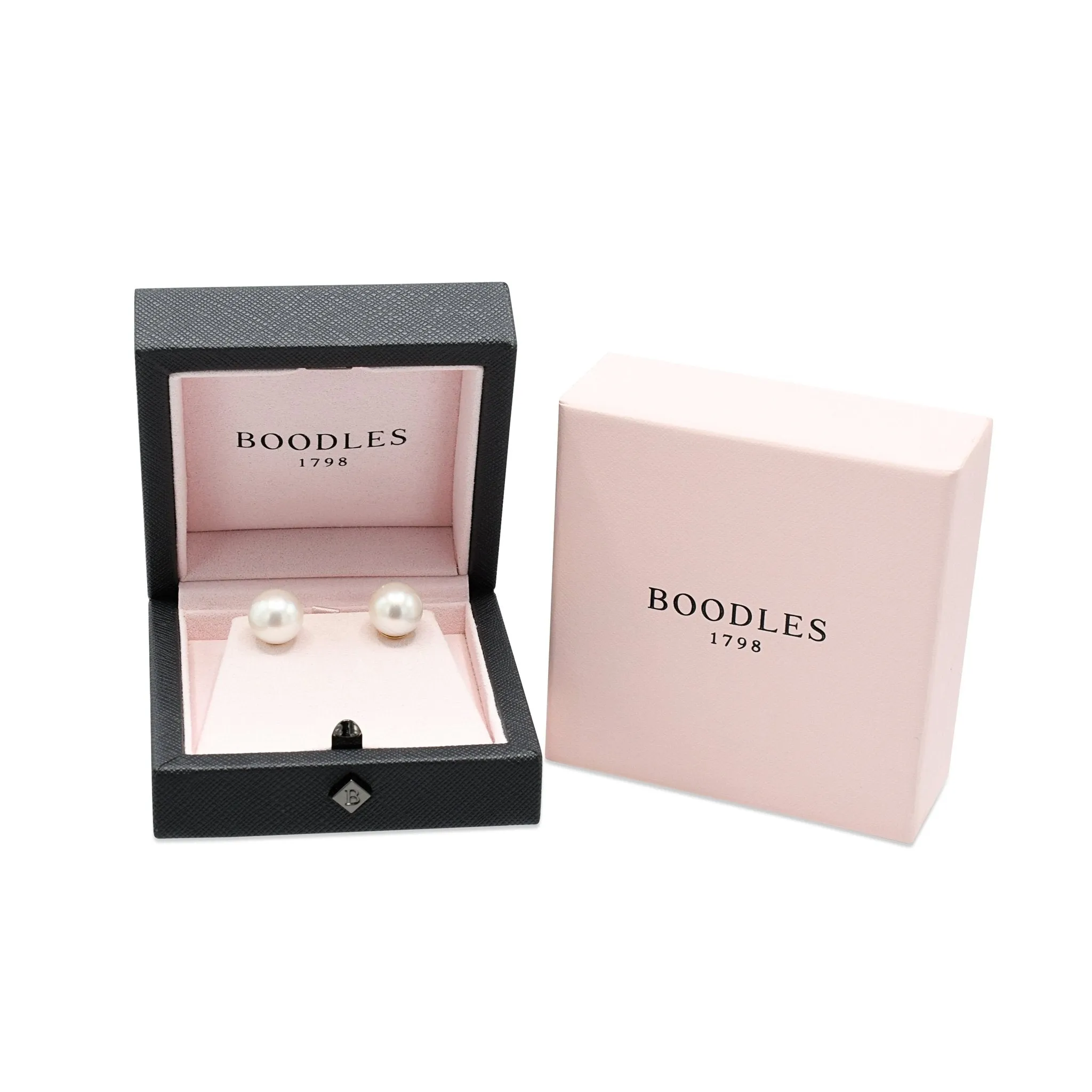 Boodles Pearl Earrings - 18ct Yellow Gold
