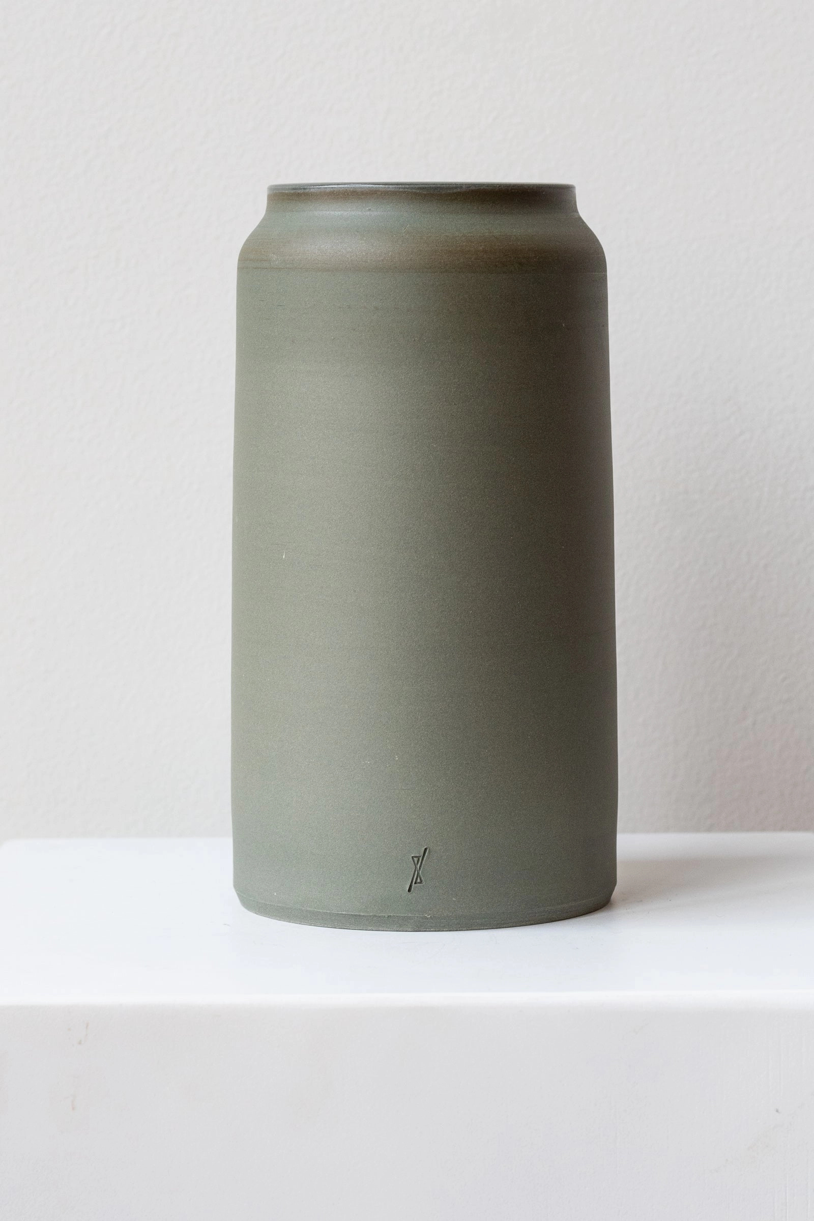 Bouquet Vase Forest Green Medium dried green plant  