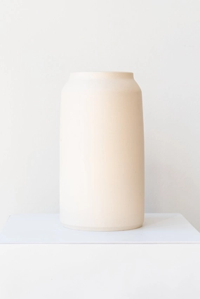 Bouquet Vase Ivory Medium dried green plant  