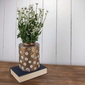 Brass Vases outdoor greenery  