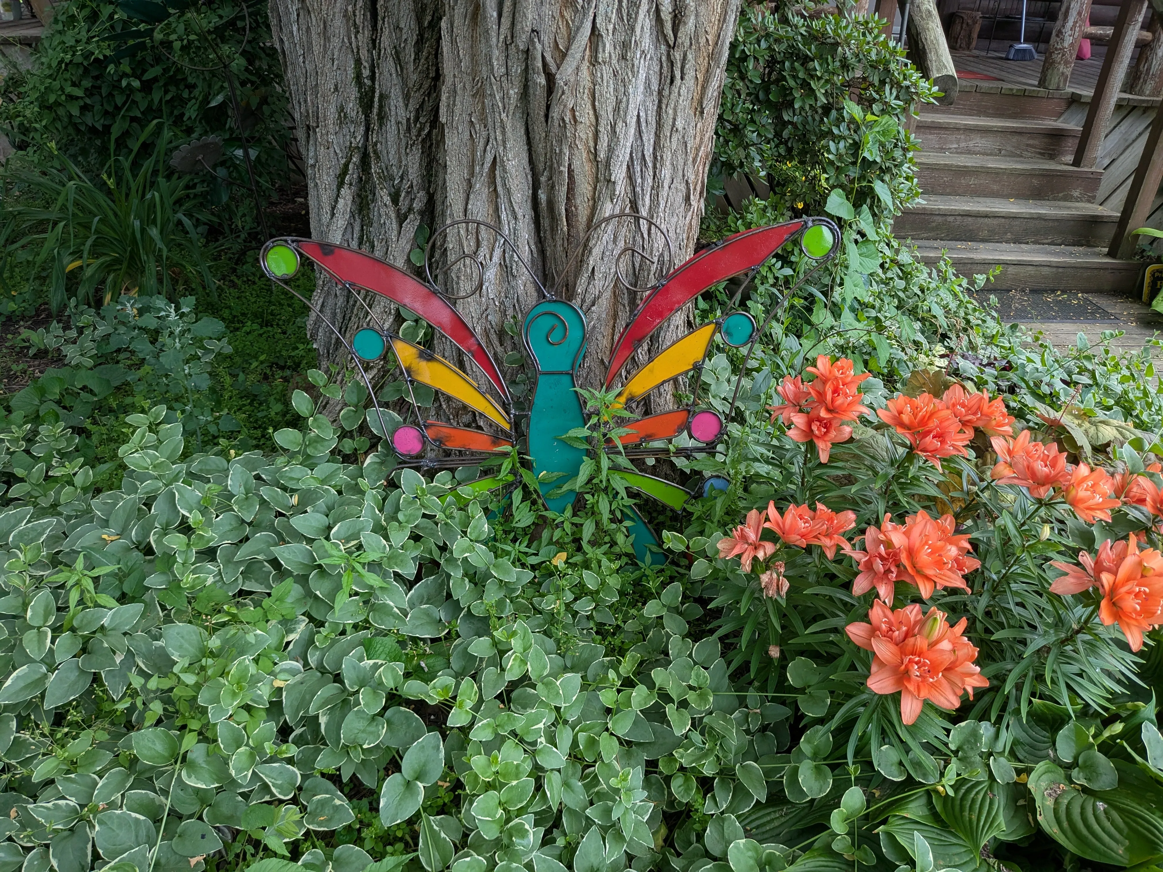 Bright Colorful Wall Hanging Butterfly Metal Steel