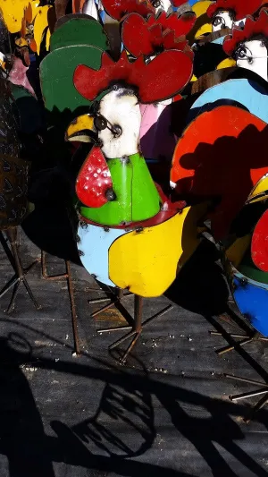 Bright Rooster 4 ft Tall decorative plants  