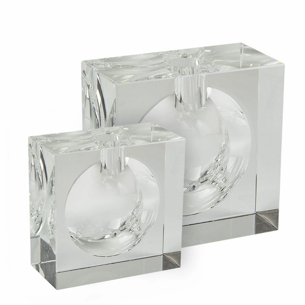 Bubble - Crystal Square Vase Large