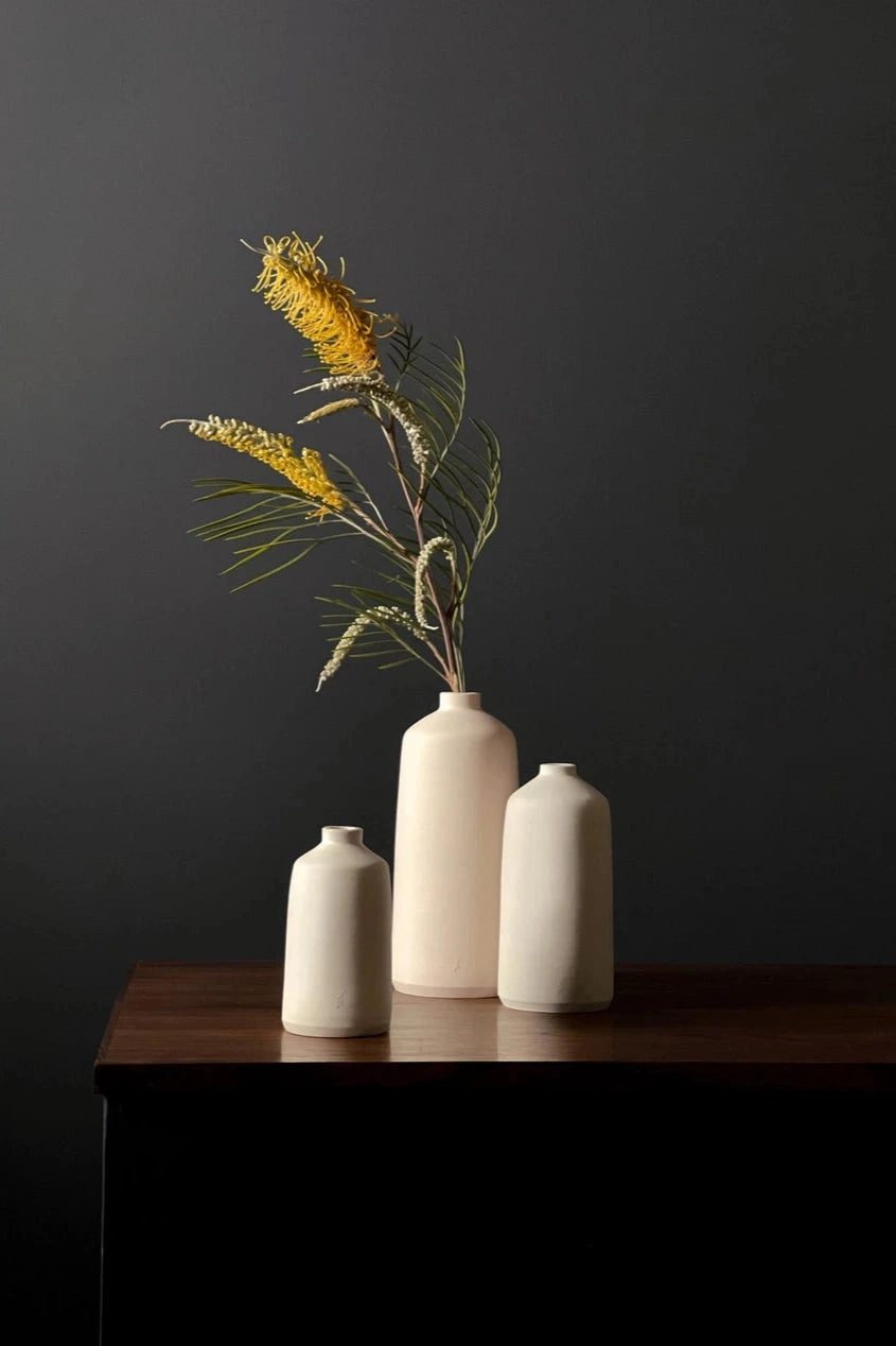 Bud Vase Ivory Medium