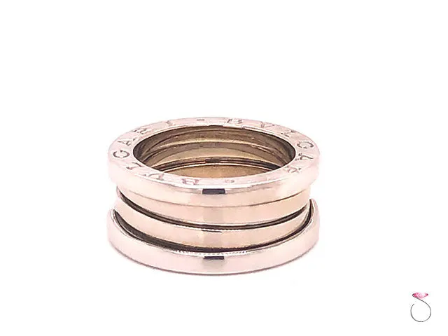 Bvlgari B.Zero 1 18K White Gold 3 Band Ring