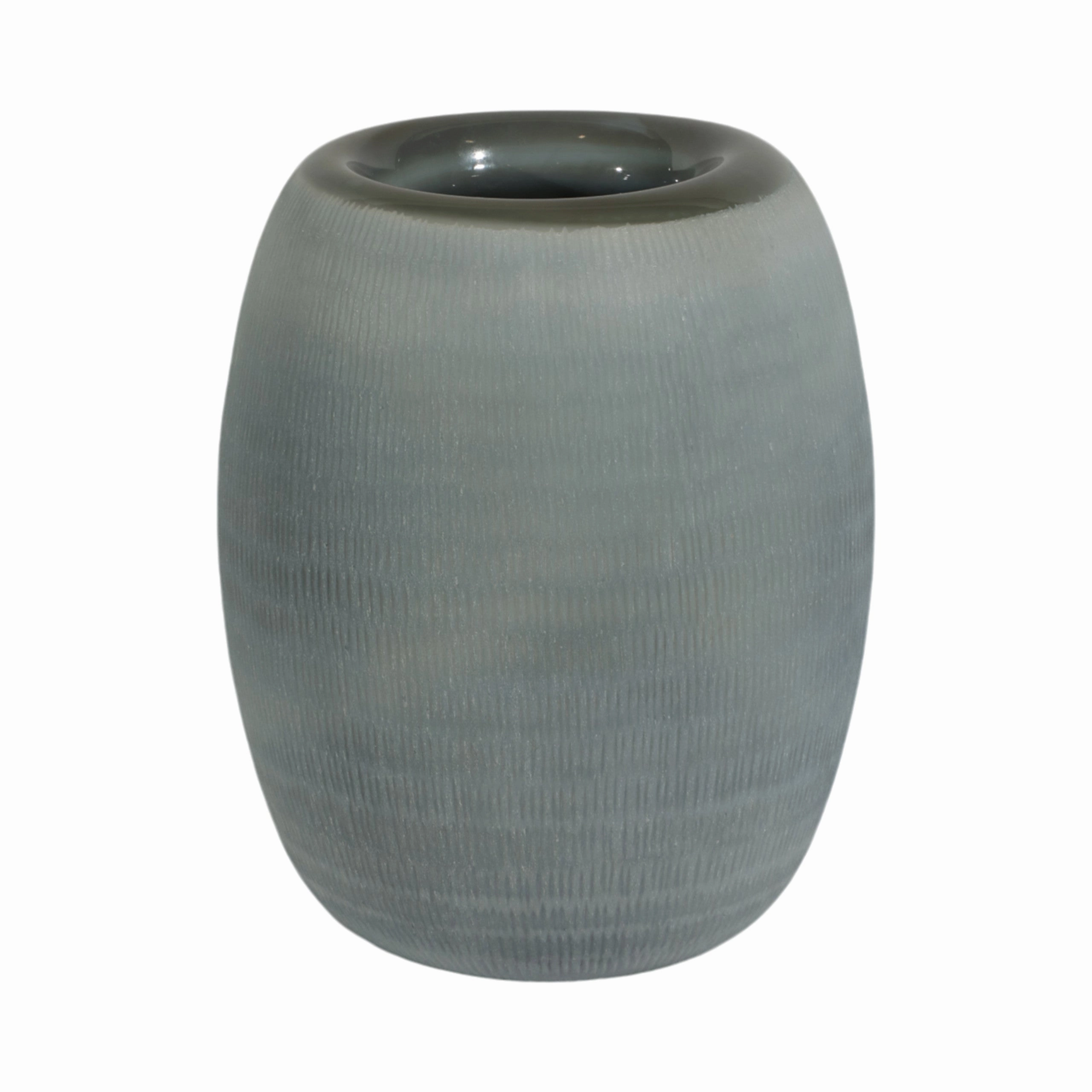 Cadmus - Large Blue Glass Vase mini ornamental plant  