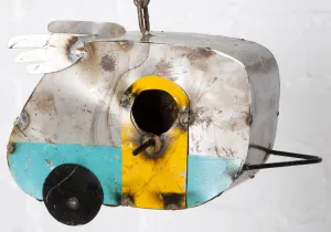 Camper Bird House decorative plants  