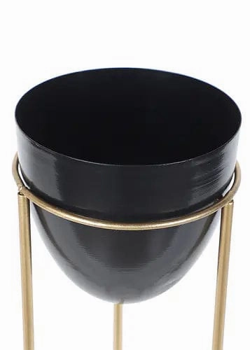 Capsule Shaped Planters With Stand (Set of 3)
