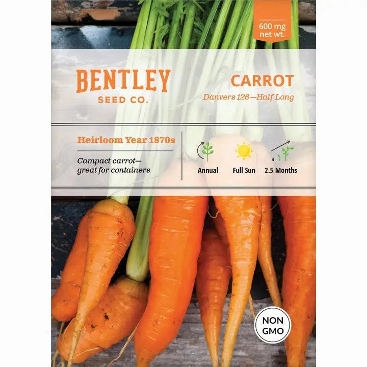 Carrot-Danvers 126 Half Long Seed Packet floating plant shelf  