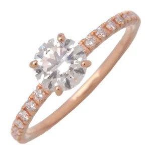 Cartier Etincelle Half Eternity 1P Diamond Ring 0.41ct K18PG US3.5 Used