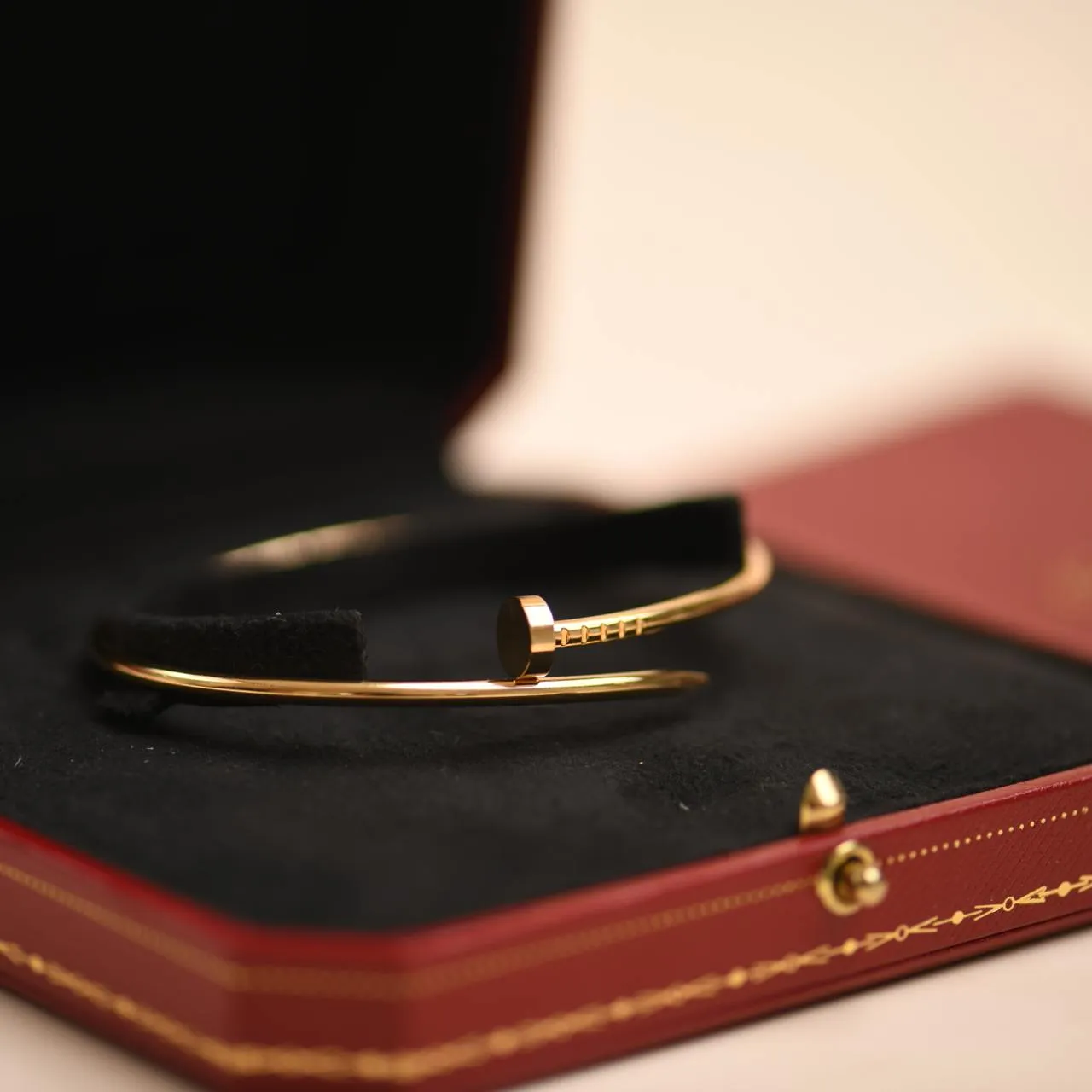Cartier Juste un Clou Small Model 18K Yellow Gold Bracelet Size 19