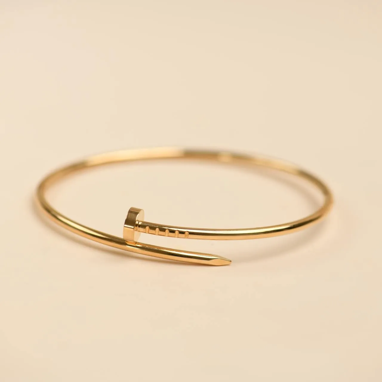 Cartier Juste un Clou Small Model 18K Yellow Gold Bracelet Size 19