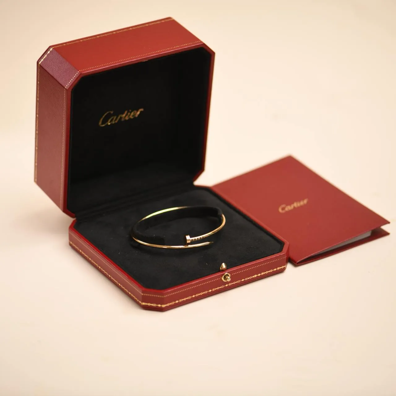 Cartier Juste un Clou Small Model 18K Yellow Gold Bracelet Size 19