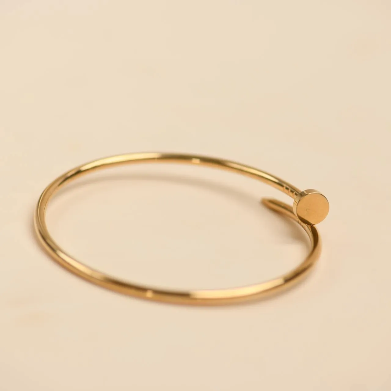 Cartier Juste un Clou Small Model 18K Yellow Gold Bracelet Size 19