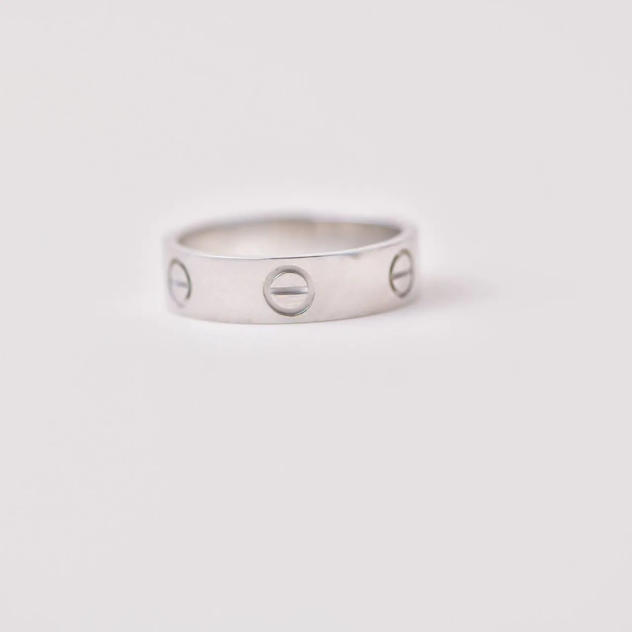 Cartier Love 18K White Gold Ring Size 57