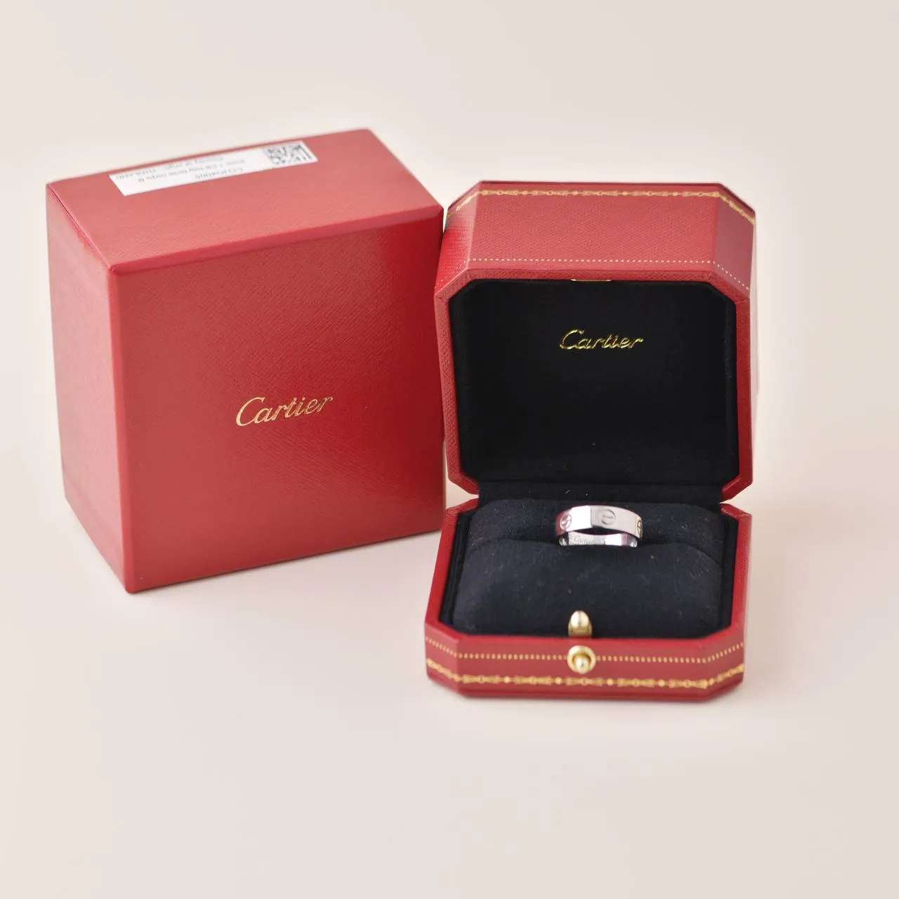 Cartier Love 18K White Gold Ring Size 57