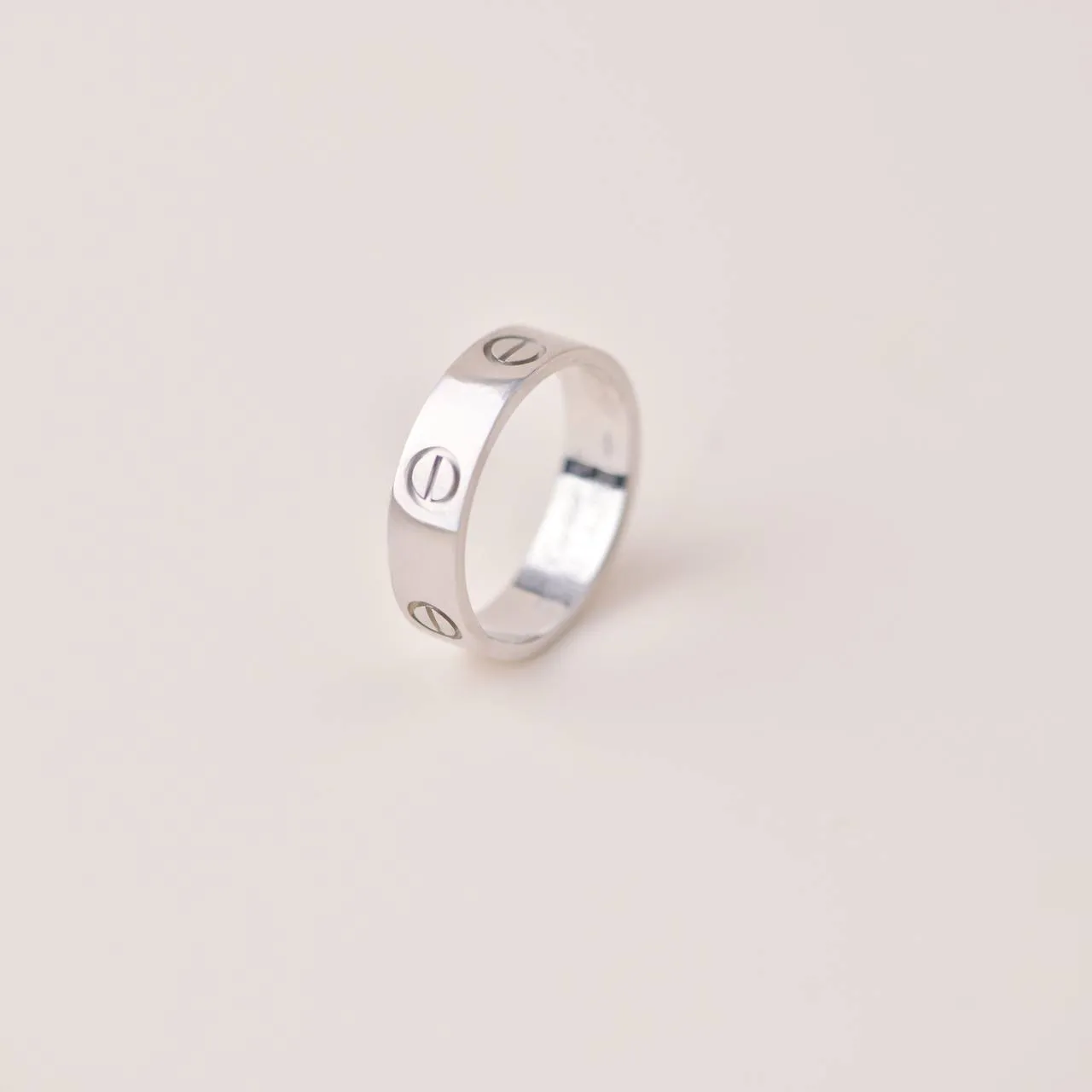 Cartier Love 18K White Gold Ring Size 57