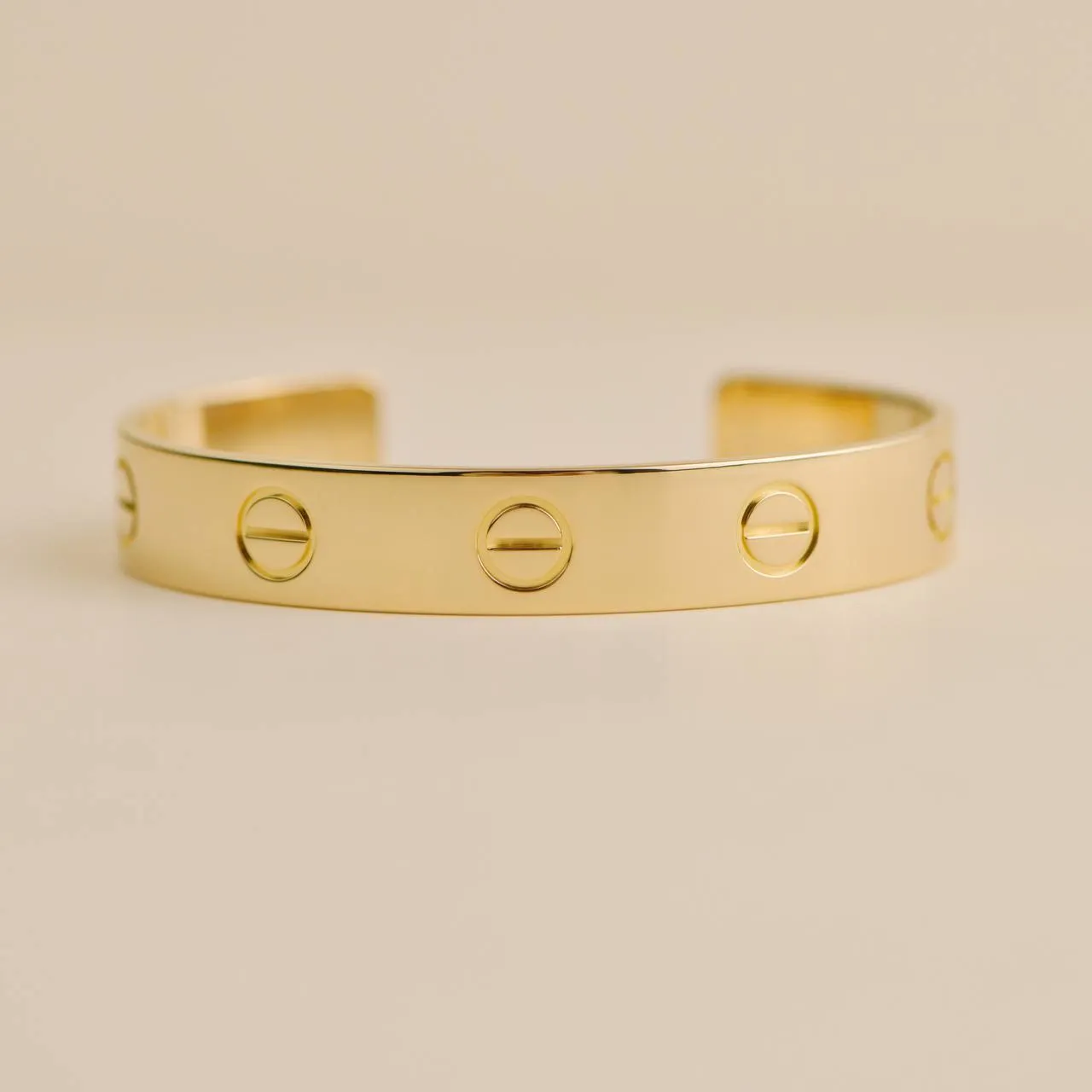 Cartier Love Bangle 18k Yellow Gold Wide XL Size 19