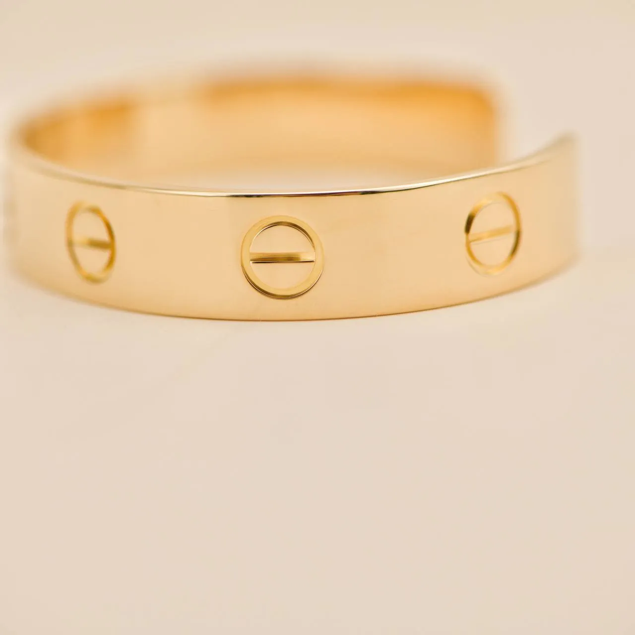 Cartier Love Bangle 18k Yellow Gold Wide XL Size 19