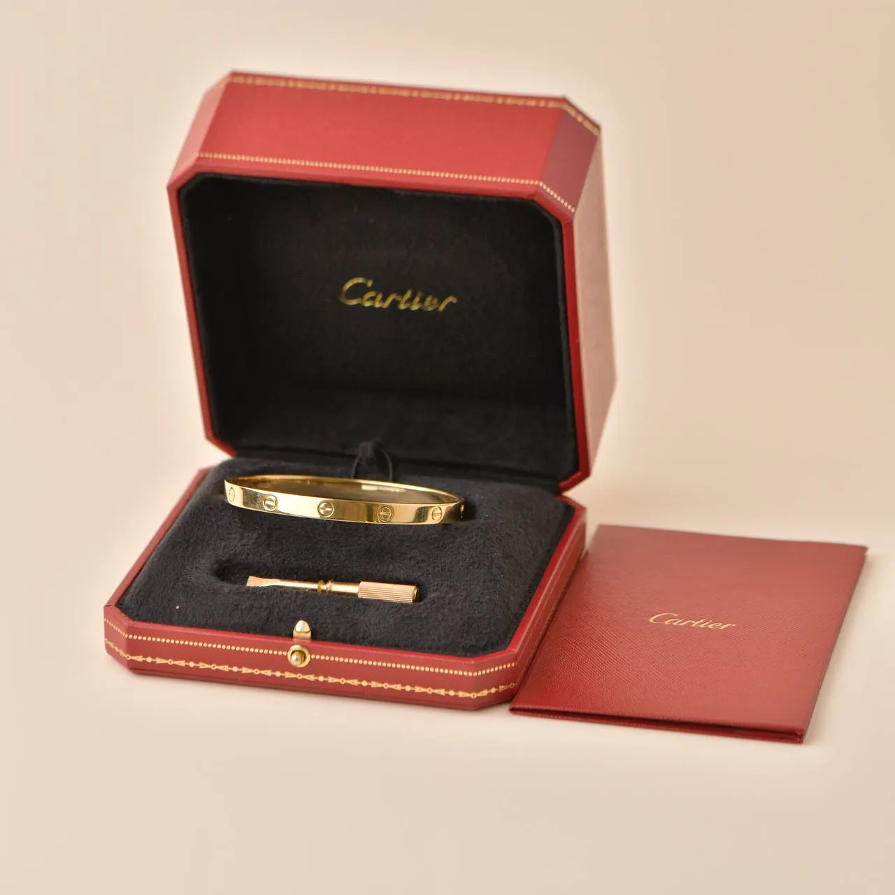 Cartier Love Bracelet 18K Yellow Gold Size 20
