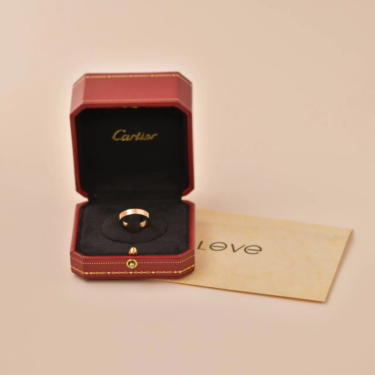 Cartier Love Small Model 18K Rose Gold Size 52