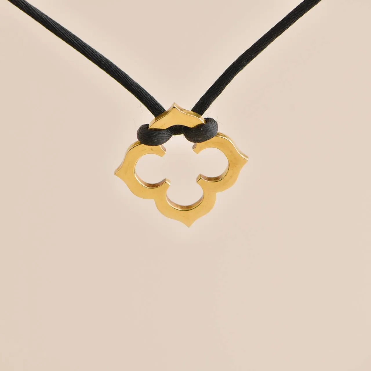 Cartier Quatrefoil 18k Yellow Gold Pendant Necklace