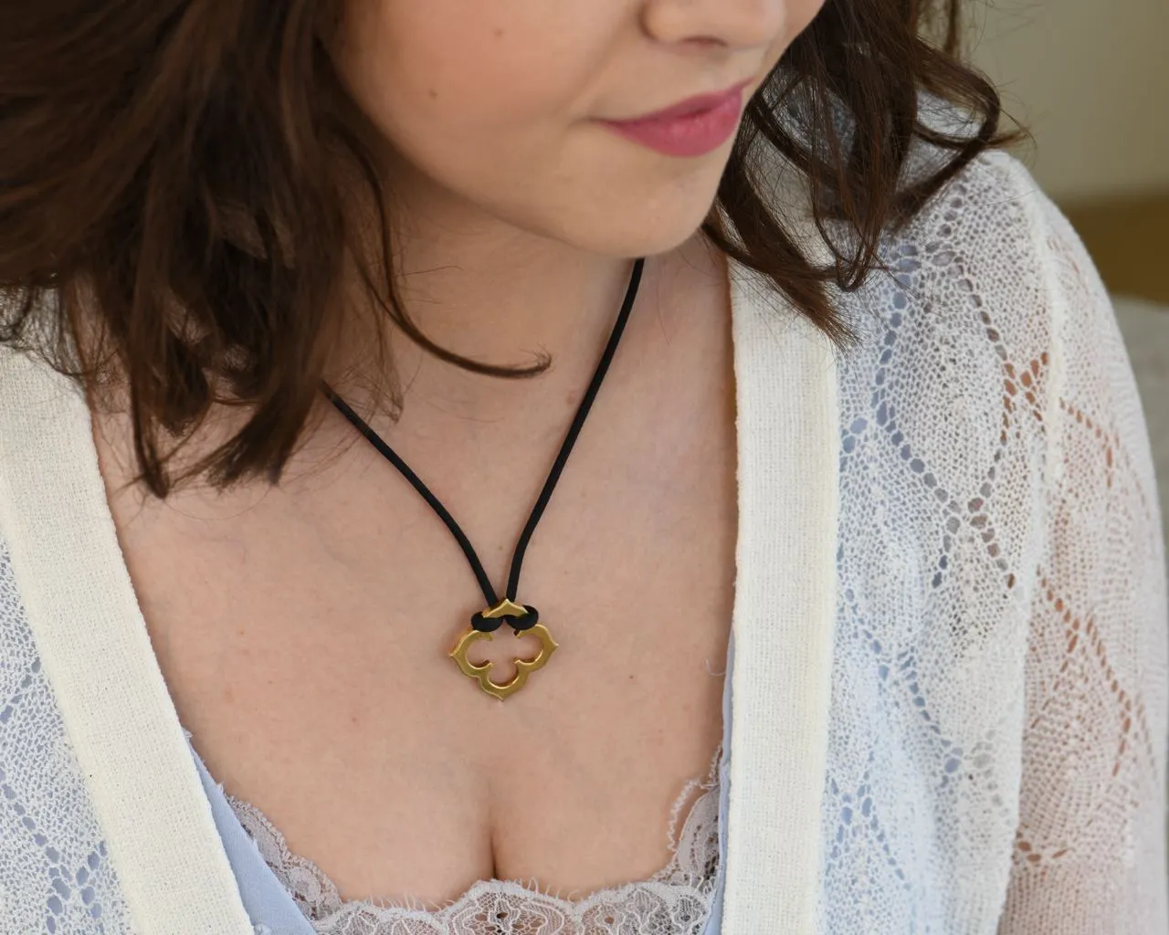 Cartier Quatrefoil 18k Yellow Gold Pendant Necklace