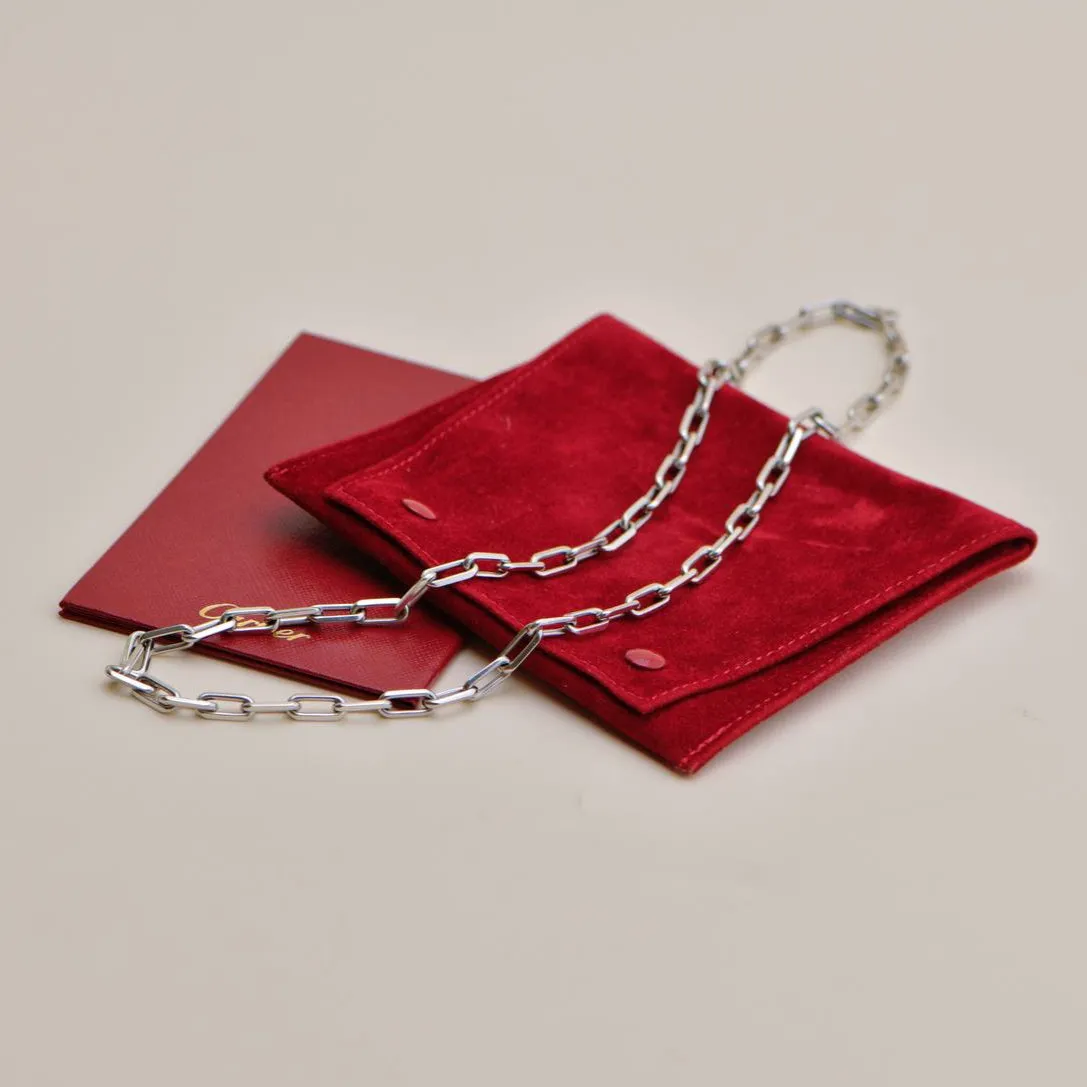 Cartier Santos de Cartier 18K White Gold Necklace Medium Model