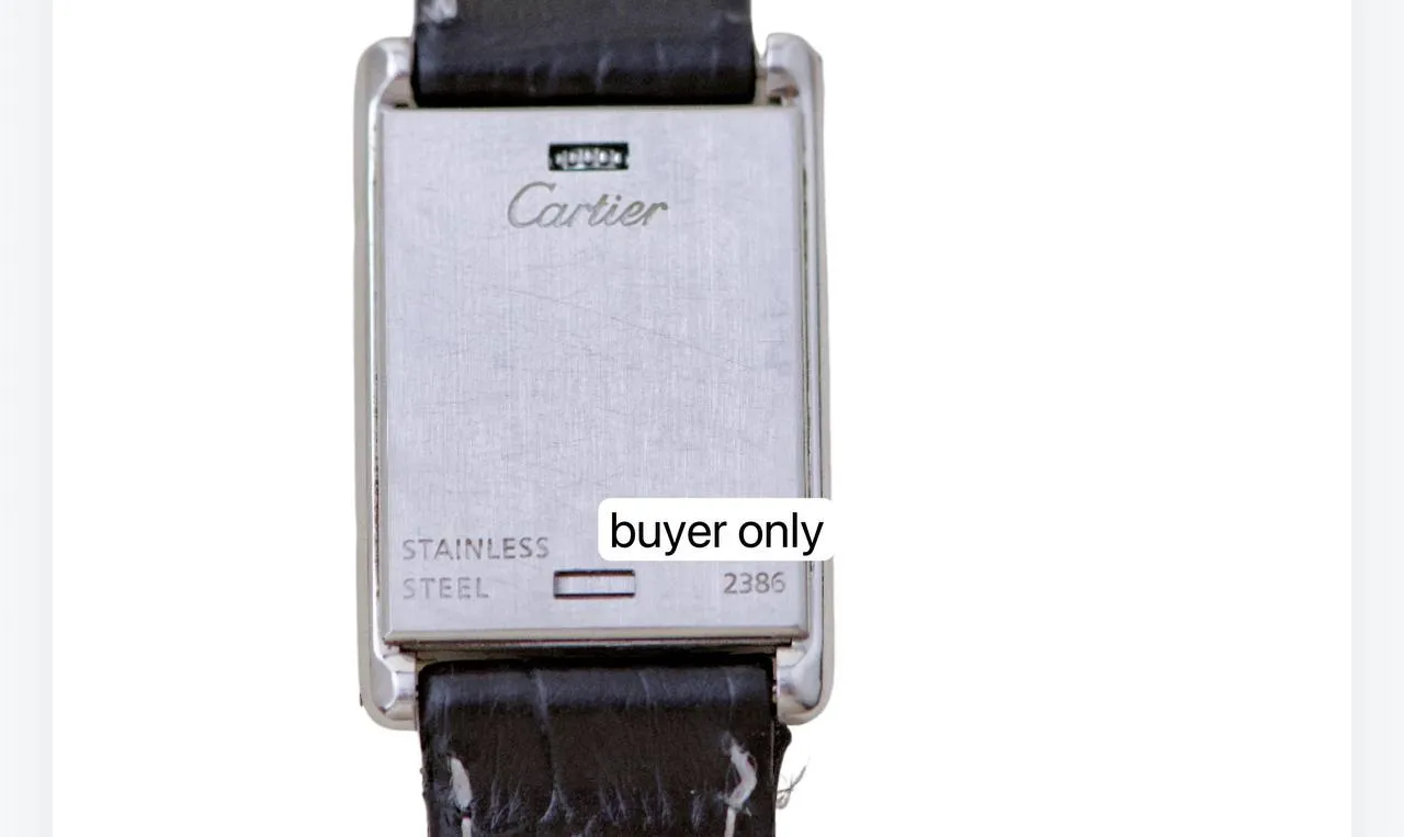 Cartier Tank Basculante Watch W1011158 Small Model