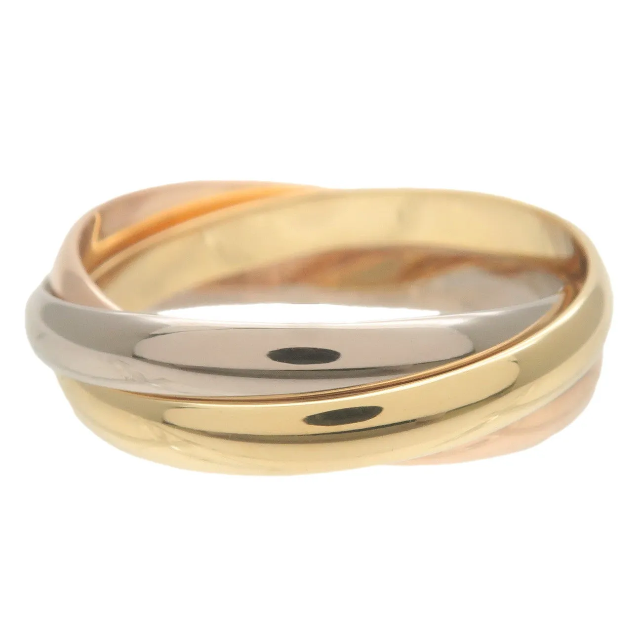 Cartier Trinity Ring SM K18 750YG/WG/PG #51 US6 EU51 HK13 Used