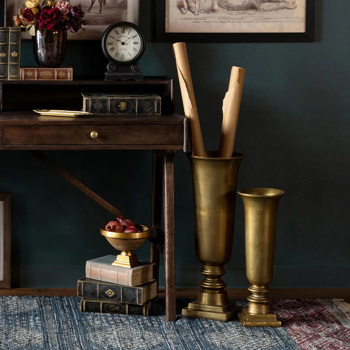 Cast Aluminum Classic Mantel Urn