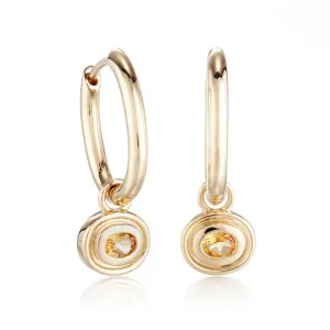 Catalina Drop Earrings in Citrine