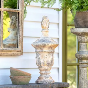 Cavalli Lidded Urn dried flowers  