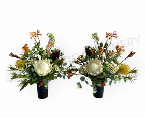 Cemetery Flowers (Australian Native Flowers) 50 x 40 cm - SYM0060 (Patricia) outdoor greenery  