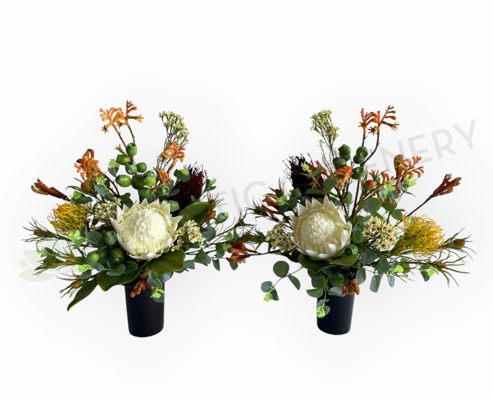 Cemetery Flowers (Australian Native Flowers) 50 x 40 cm - SYM0060 (Patricia) outdoor greenery  