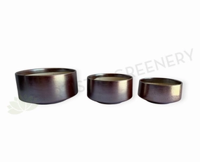 CER0029RG Rose Gold Round Ceramic Planter - 3 Sizes outdoor greenery  