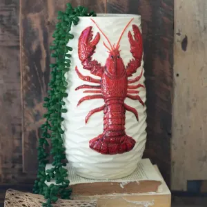 Ceramic Lobster Vase dried flowers  