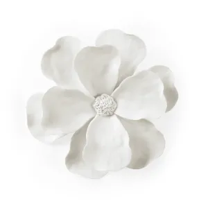 Ceramic White Camellia Wall Flower dried flowers  