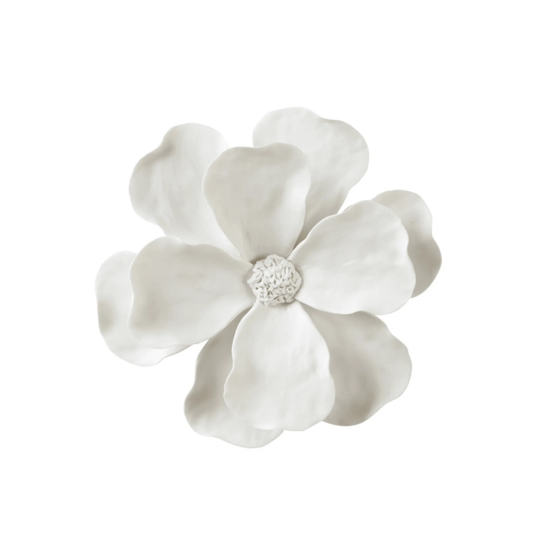 Ceramic White Camellia Wall Flower