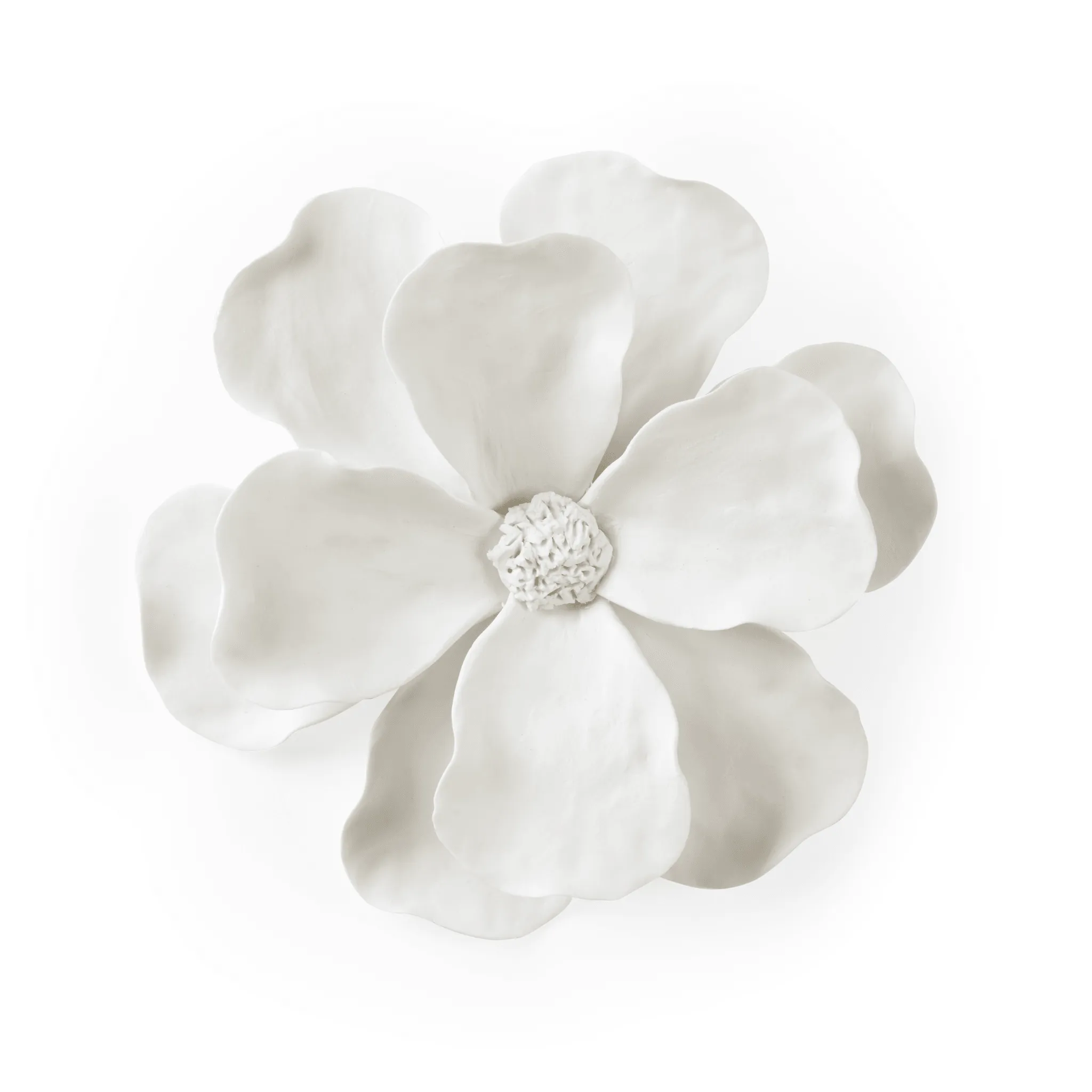 Ceramic White Camellia Wall Flower dried flowers  