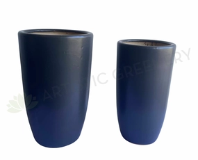 Ceramic Bullet Planter - Matte Black (Code: CER0018) outdoor greenery  