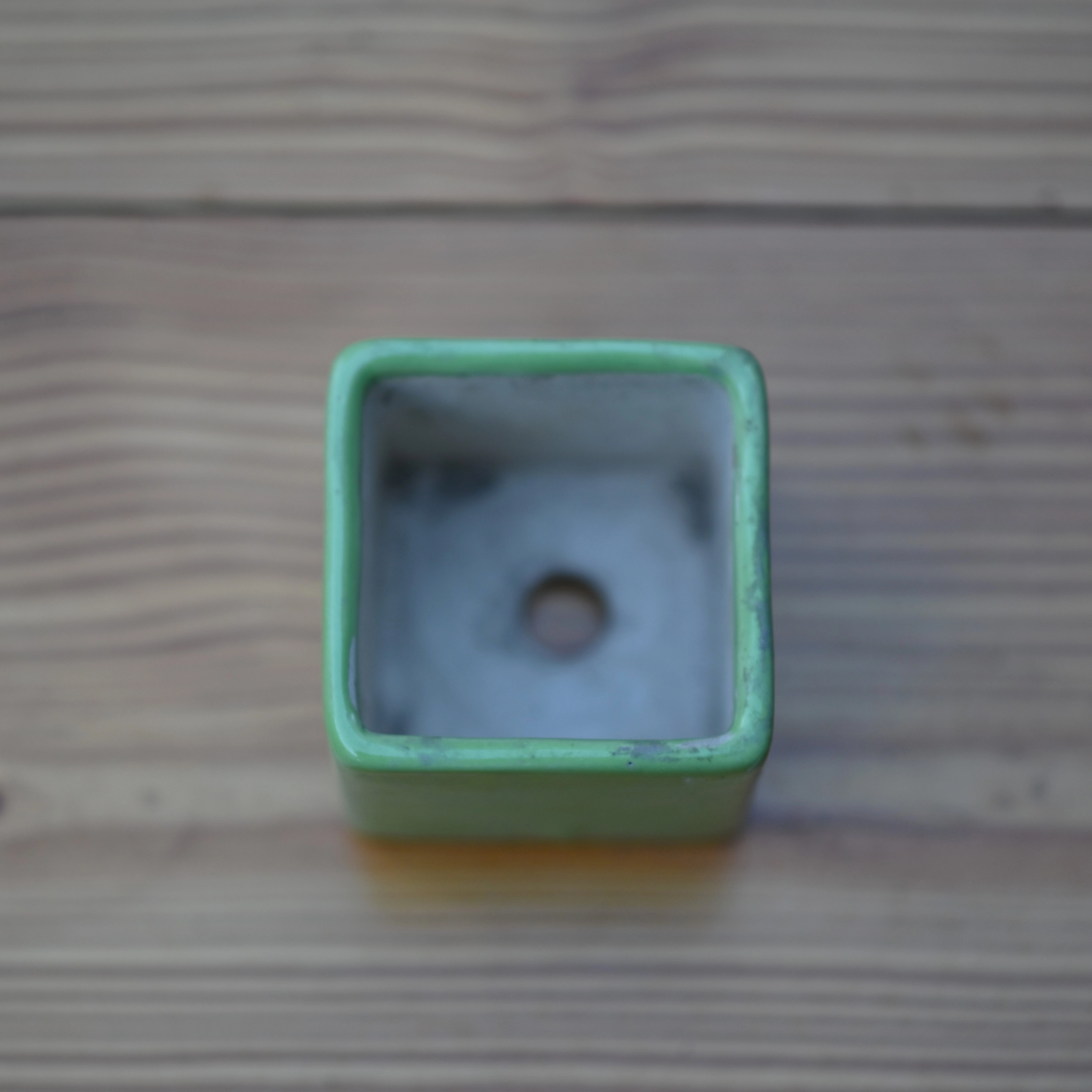 Ceramic Cube Pot 3" For Plants