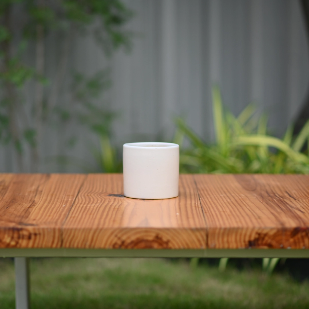 Ceramic Plain Cyclinderical Planter/ Pot