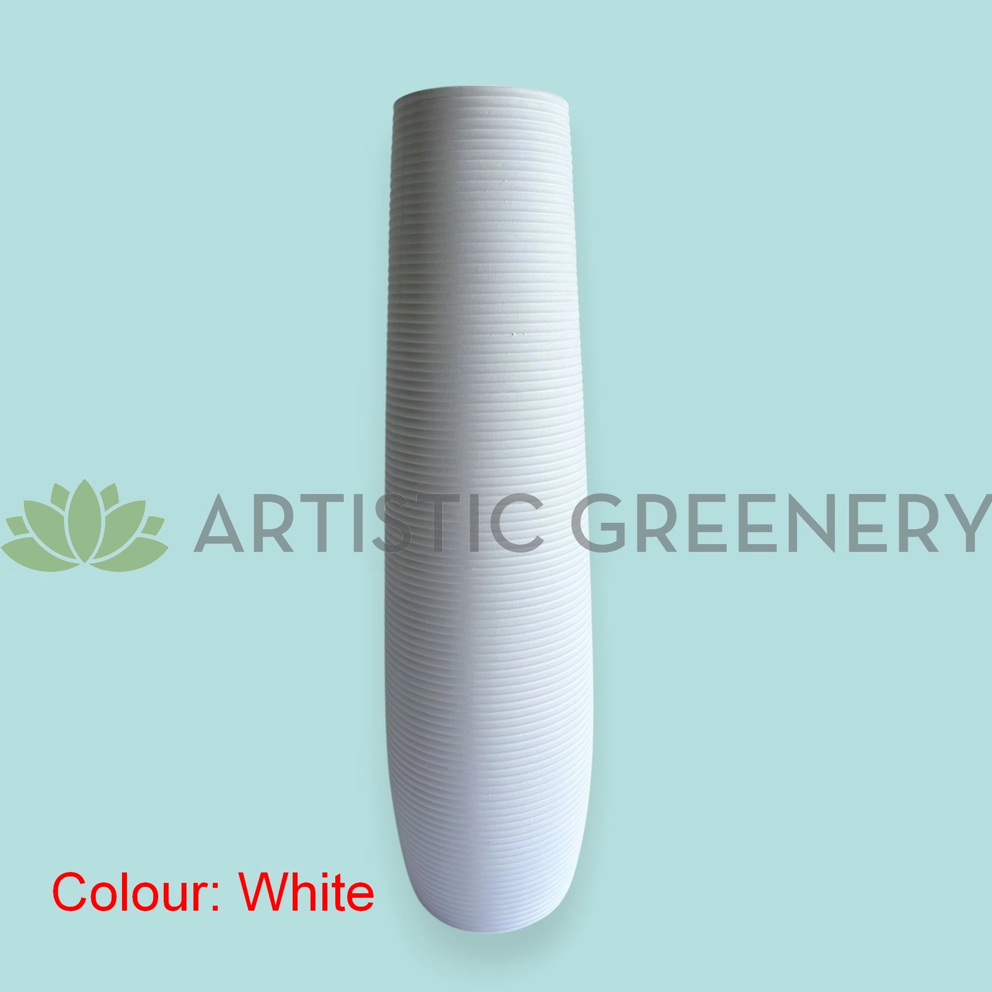 Ceramic Tall Vase - Black / White - Product code: CERVAS6112