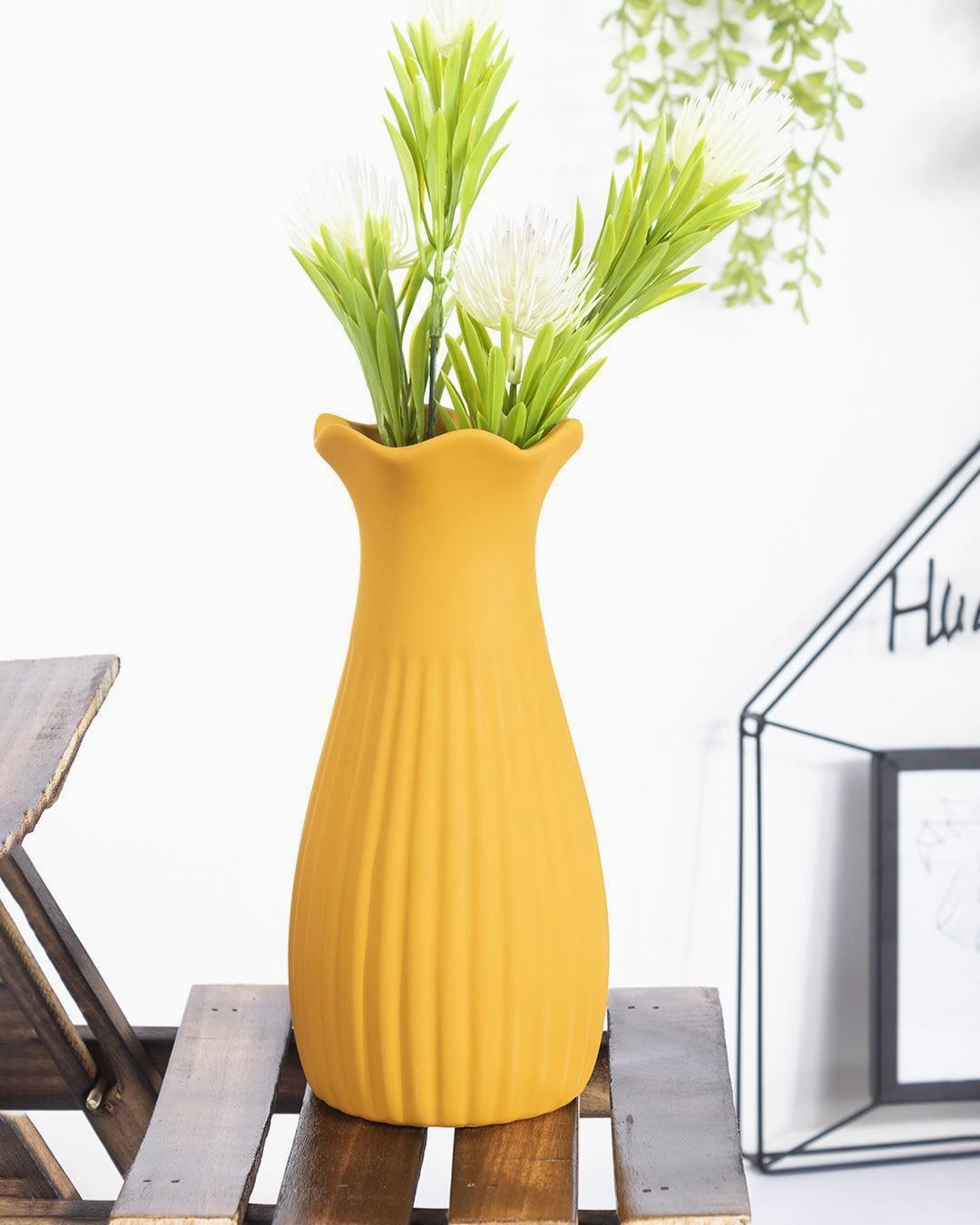 Ceramic, Vase, Floral Mouth, Matt : Finish, Multicolor