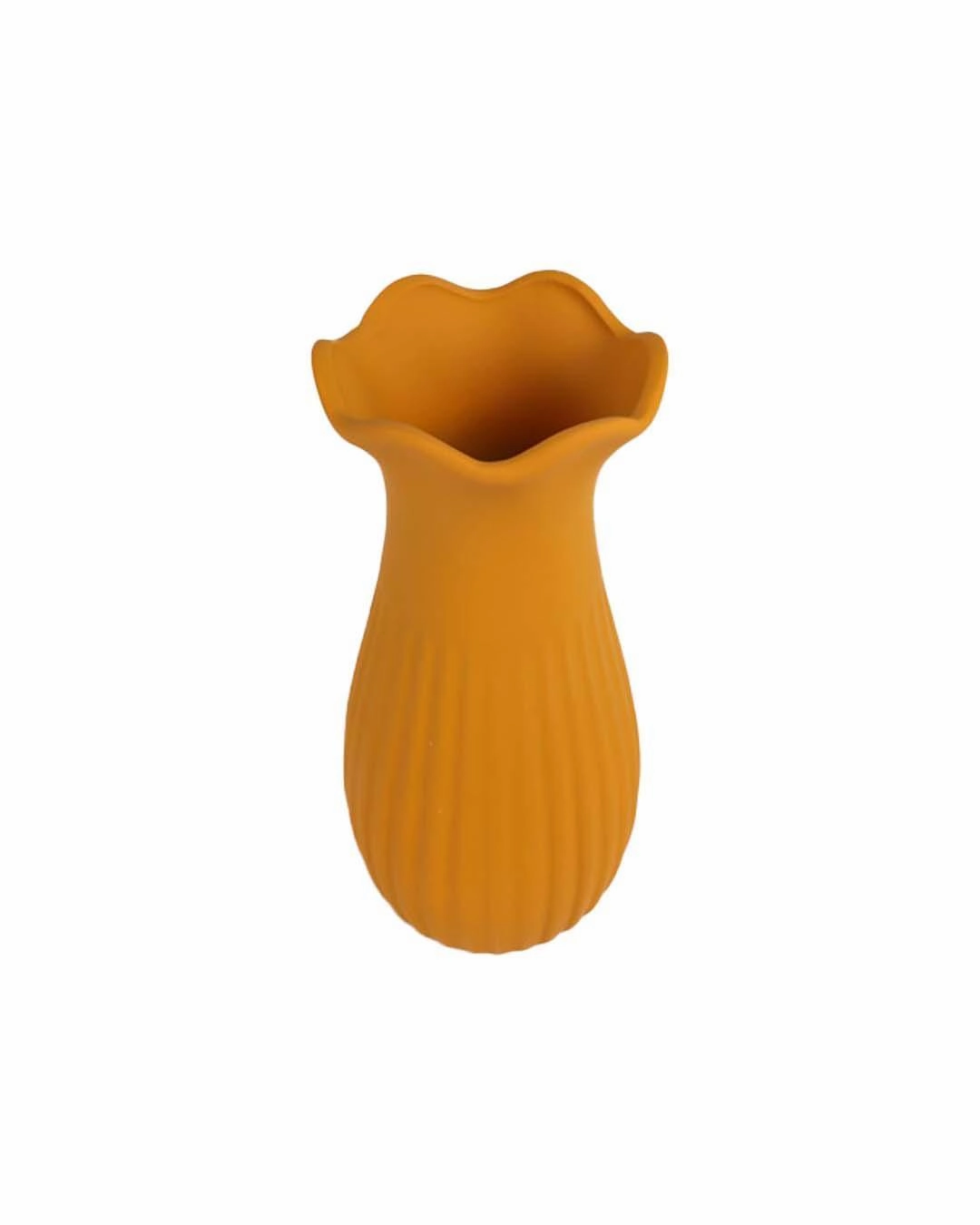 Ceramic, Vase, Floral Mouth, Matt : Finish, Multicolor