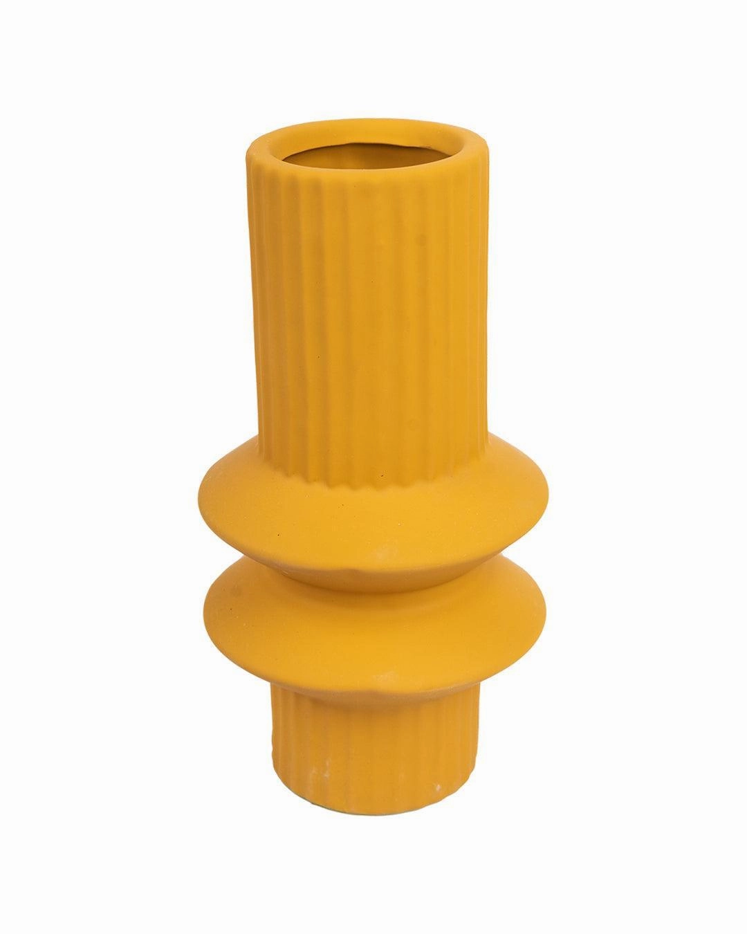 Ceramic, Vase, Round Body, Matt : Finish, Multicolor